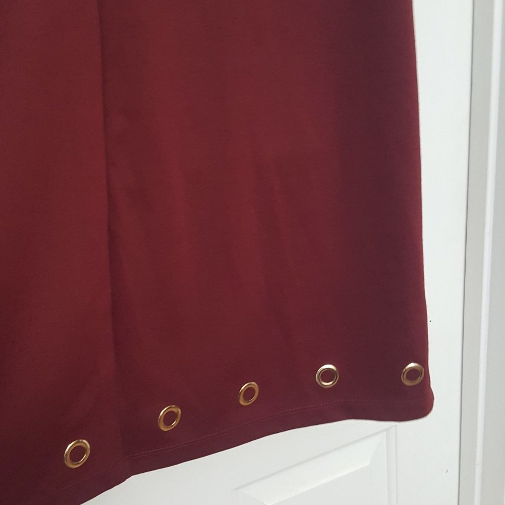 New Women's EMMA & MICHELE Midi Sleeveless Red Dress Size M - Picture 8 of 11